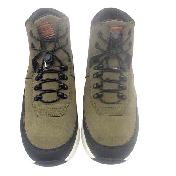 Kenneth Cole Men's Sneaker Boots Shoes High Top Olive Green Size 8 9 10 - Picture 6 of 9